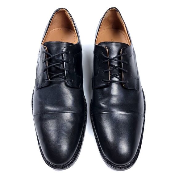 NEW Cole Haan Warren Classy Black Calfskin Leather Cap Toe Oxford Dress Shoes main image 6